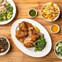 <p>Dishes served at Wildacre Rotisserie</p>