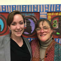 <p>Kelly O&#x27;Donnell, left, the new board president of City Lights Gallery, and the gallery&#x27;s director Suzanne Kachmar.</p>