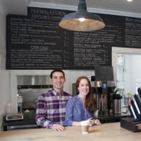 <p>Mike and Krista Pietrafeso at Ada&#x27;s Kitchen in Greenwich.</p>