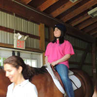 <p>Krystina Altamura of New Canaan loves horseback riding</p>