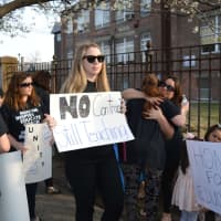 <p>Lodi teachers carried homemade signs while they marched Tuesday.</p>