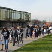 <p>More than 100 people participated in the rally in Lodi Tuesday.</p>