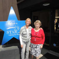 <p>Linda Snell of Fairfield (on left) and Lois Marasco of Norwalk both celebrate 25 years of service with local agency, STAR, Inc., Lighting the Way.</p>