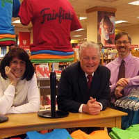 <p>From left are Chamber of Commerce President Beverly Balaz, First Selectman Michael Tetreau and Economic Development Director Mark Barnhart.</p>