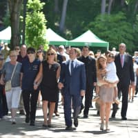 <p>Westchester County Executive Rob Astorino joined members of Tech Sgt. Joseph G. Lemm&#x27;s surviving family on Monday during a procession and Kensico Dam Mamorial Walkway dedication ceremony in Valhalla.</p>