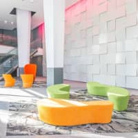 <p>Contemporary furnishings add the &quot;Wow&quot; factor to The Light House&#x27;s lobby area. The new high-end apartment complex will be open this weekend for tours.</p>