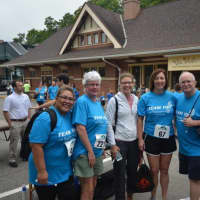 <p>Runners and walkers at the Kisco 5K.</p>