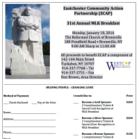 <p>The MLK Breakfast will take place at the Reformed Church of Bronxville.</p>