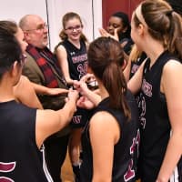 <p>Dave MacNutt is the longtime girls basketball coach at Wooster School in Danbury. He celebrated his 800th career varsity basketball win with the team.</p>
