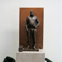 <p>Maquette of public art honoring E.L. Doctorow, created by Derek Chalfant</p>