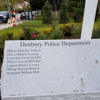 <p>Members of the Danbury Police Department who are memorialized at the park in Danbury</p>