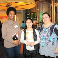 <p>Mentor Marsha Rowe with mentee Kiara and her mther.</p>