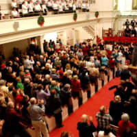 <p>A standing ovation at a previous Danbury Concert Chorus performance of &quot;Messiah&quot;</p>