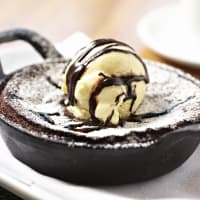<p>Brownie a la mode at Moderne Barn in Armonk.</p>