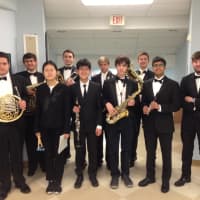 <p>Members of the Staples High School Concert Band played in the festival.</p>
