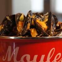 <p>Mussels with roasted fennel, saffron and a touch of cream</p>