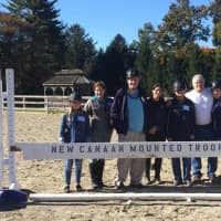 <p>STAR clients in current session: Alexandra Santapietro, Brian Doneghan, Steven Denittis and Pam Sands pictured with New Canaan Mounted Troop staff.</p>