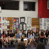 <p>Eastchester High School&#x27;s inductees at the National Art Honor Society ceremony.</p>