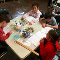 <p>Second-graders from the Scarsdale School District write up reports on what they&#x27;ve seen and learned during their visit to the Weinberg Nature Center.</p>