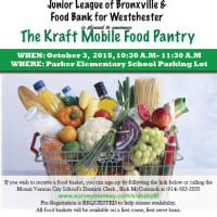 <p>The mobile food pantry will be in Bronxville Saturday.</p>