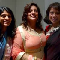 <p>Doctors supporting the foundation, from left, Gynecologic Oncologist Ami Vaidya, M.D., Medical Director and Chief of Geriatrics Lisa Tank, M.D., and cardiologist Sarah Timmapuri, M.D.</p>