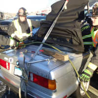 <p>Care of the driver was transferred to Westport EMS following the extrication.</p>