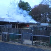<p>A fire broke out at Earthplace in Westport Friday morning.</p>