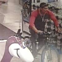 <p>Moonachie police said the thief tried riding a stolen bike out of the Walmart.</p>