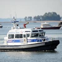 <p>Greenwich Police Boat 139 was used in the rescue effort.</p>