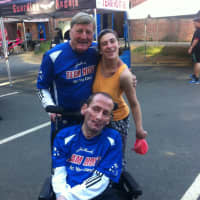 <p>Vita with Dick and Rick Hoyt, of the Hoyt Team.</p>