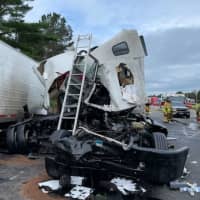 <p>A driver suffered serious injuries in a crash on I-84 in Vernon.</p>