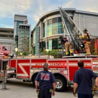 <p>Crews responded to a fire that broke out at the Stamford Town Center on Tuesday, July 26.</p>