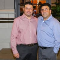<p>John Ruggiero and Ray Sassano, co-owners of T&amp;J Restaurant and Pizzeria, which celebrated its reopening at a new, larger location Wednesday at 10 Pearl St. in Port Chester.</p>