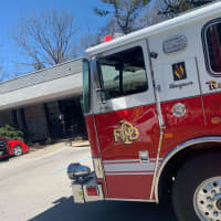 <p>Multiple fire departments responded to the Purchase Post Office after a car crashed into the building.</p>