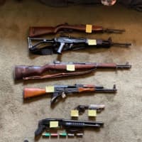 <p>Firearms seized by police during the investigation</p>