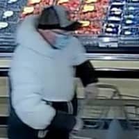 <p>Police in Massachusetts are searching for two men accused of stealing a victim&#x27;s wallet and using her credit cards at other stores.</p>