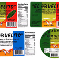 <p>Recalled El Abuelito queso fresco</p>