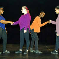 <p>Students from Trumbull’s Regional Center for the Arts, a public interdistrict magnet high school for Fairfield County students interested in the performing arts, debut their original spoken word piece, “A World that Listens.”</p>