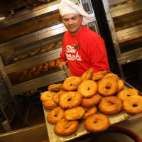 <p>Making the bagels -- starting at 3 a.m. -- at Stew Leonard&#x27;s.</p>