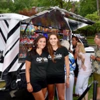 <p>Danielle DeVincenzo, left of Hillsdale, and Tara Lyons of Hawthorne are best friends-turned business partners with Curbside Confections out of Westwood.</p>