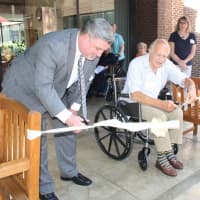 Senior Care Center Opens Therapeutic Patio For Recovering Patients
