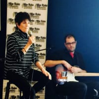 <p> Joe Luckinbill accompanied his mom Lucie Arnaz on a song at&quot; A Conservation with Lucie Arnaz&quot; at Mike Risko Music on October 27. </p>