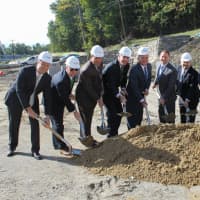 <p>Saber Dobbs Ferry broke ground on the retail, dining and entertainment portion of Rivertowns Square on Oct. 6</p>