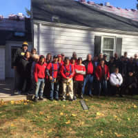 <p>Volunteers helped replace Clayton Chalfant&#x27;s roof.</p>