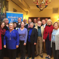 <p>Rotarians and honorees at a recent &quot;Tastings&quot; fundraiser last year.</p>