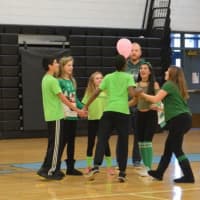 <p>Rye Neck Middle School students collaborated with one another during their Middle School Olympics.</p>