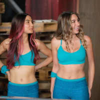 <p>Gabriela Fuhr, left, and Danielle Hrotko, right, compete on MTV&#x27;s &quot;Fear Factor.&quot;</p>