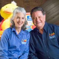 <p>Stew Leonard Jr., President and CEO of Stew Leonard’s, and his wife Kim.</p>