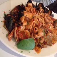 <p>Linguine with whole clams and mussels at Scaramella&#x27;s in Dobbs Ferry.</p>