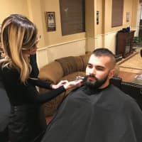 <p>Westport Police Officer David Scinto was ready for his 2016 shave off at the end of No Shave November.</p>